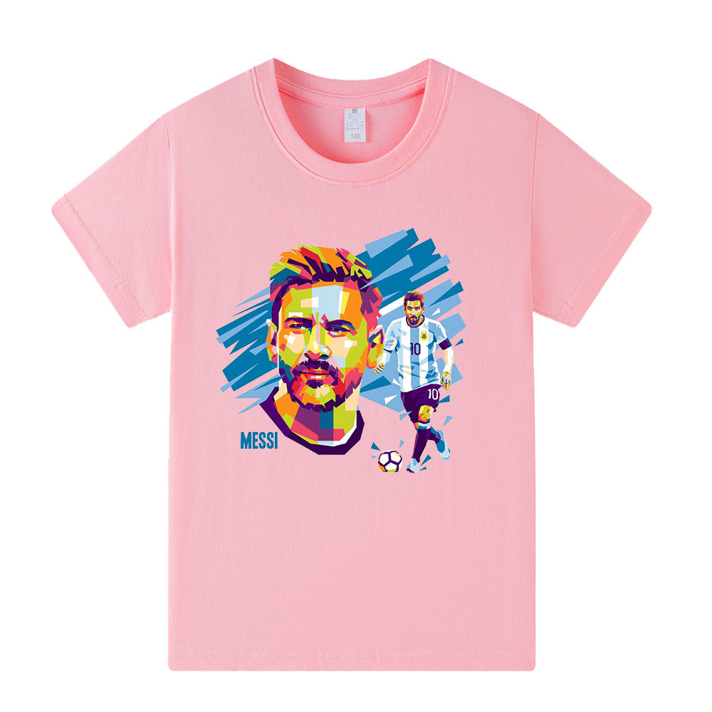 Lionel Messi Fotbolls T-shirt för Barn - Cool Design Footballdinho