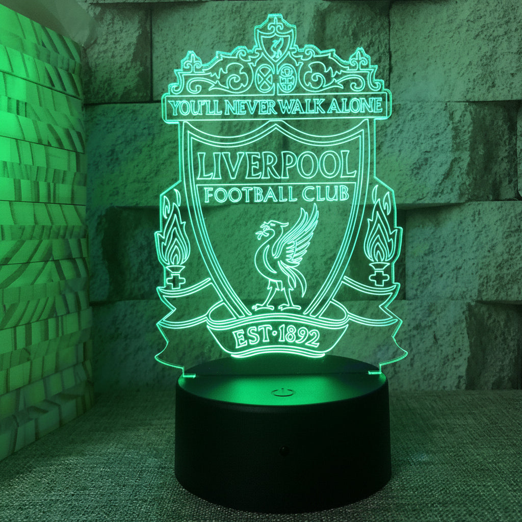 Fotboll 3D Illusion LED-Lampa - Nattlampa - Nattlampa Footballdinho
