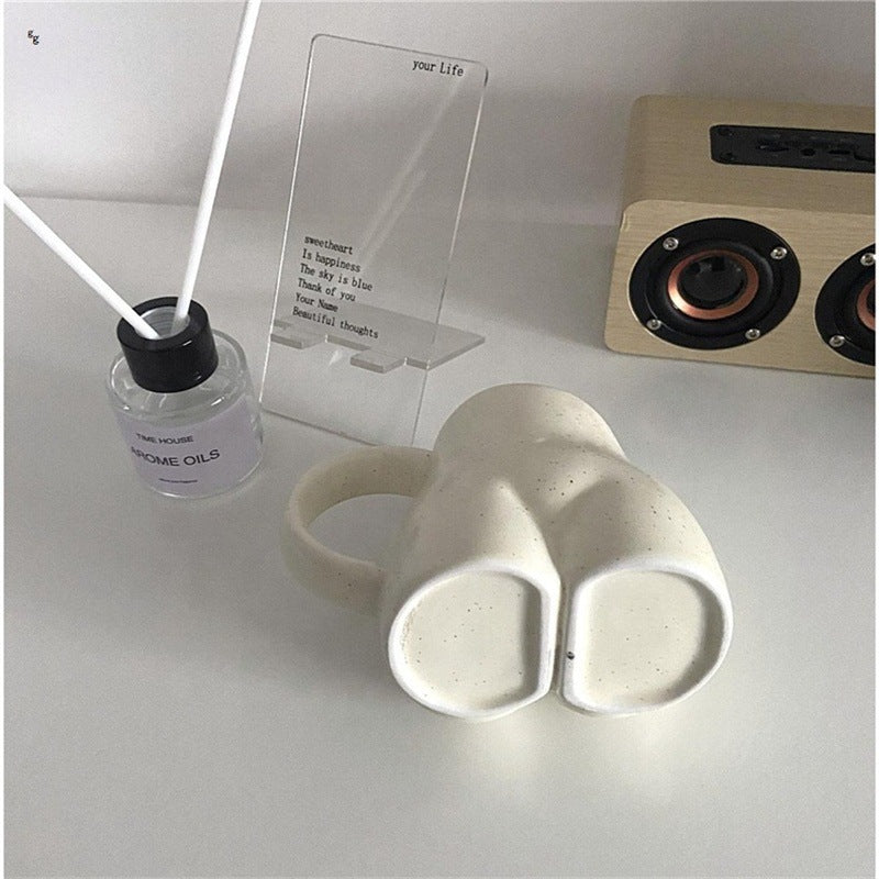 Kaffe Mugg Med Kvinnliga Rundningar Carvallo