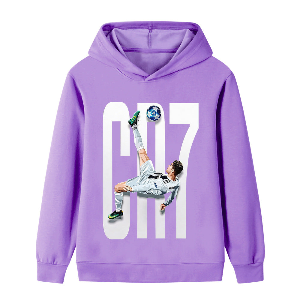 Ronaldo Fotbolls Hoodie för Barn - Style Footballdinho