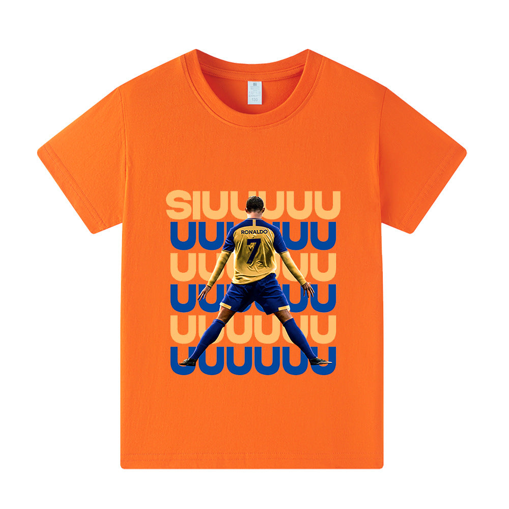 Ronaldo Fotbolls T-shirt för Barn - Siuuu Footballdinho