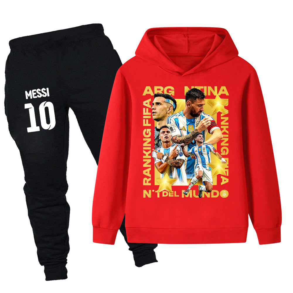 Lionel Messi Träningsoverall för Barn - Argentina - Tracksuit Footballdinho