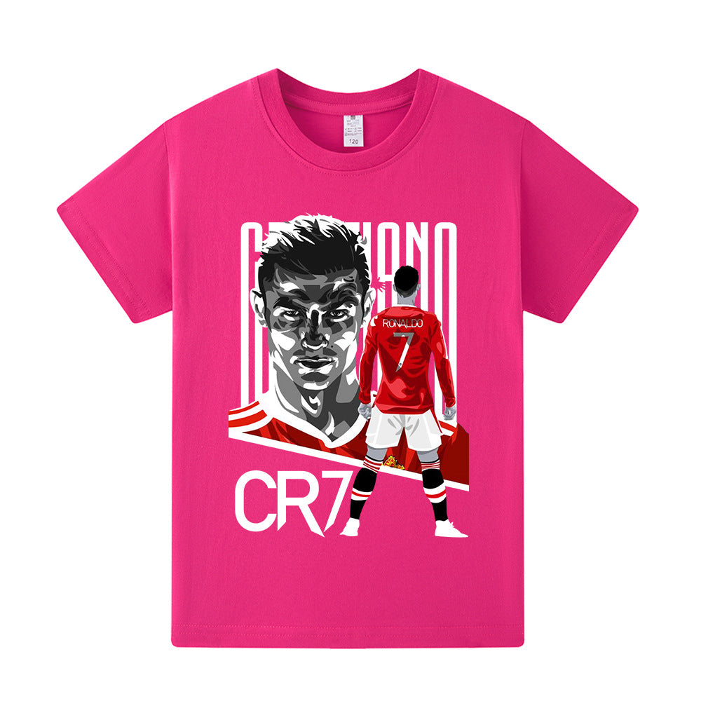 Cristiano Ronaldo Fotbolls T-shirt för Barn - Manchester United Footballdinho