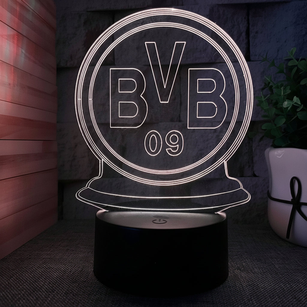 Fotboll 3D Illusion LED-Lampa - Nattlampa - Nattlampa Footballdinho