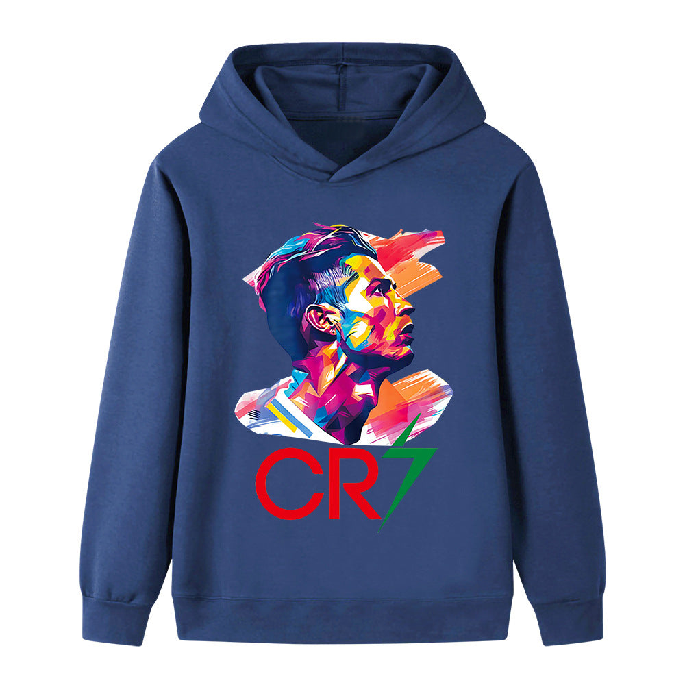 Cristiano Ronaldo Fotbolls Hoodie för Barn - Mjuk Footballdinho