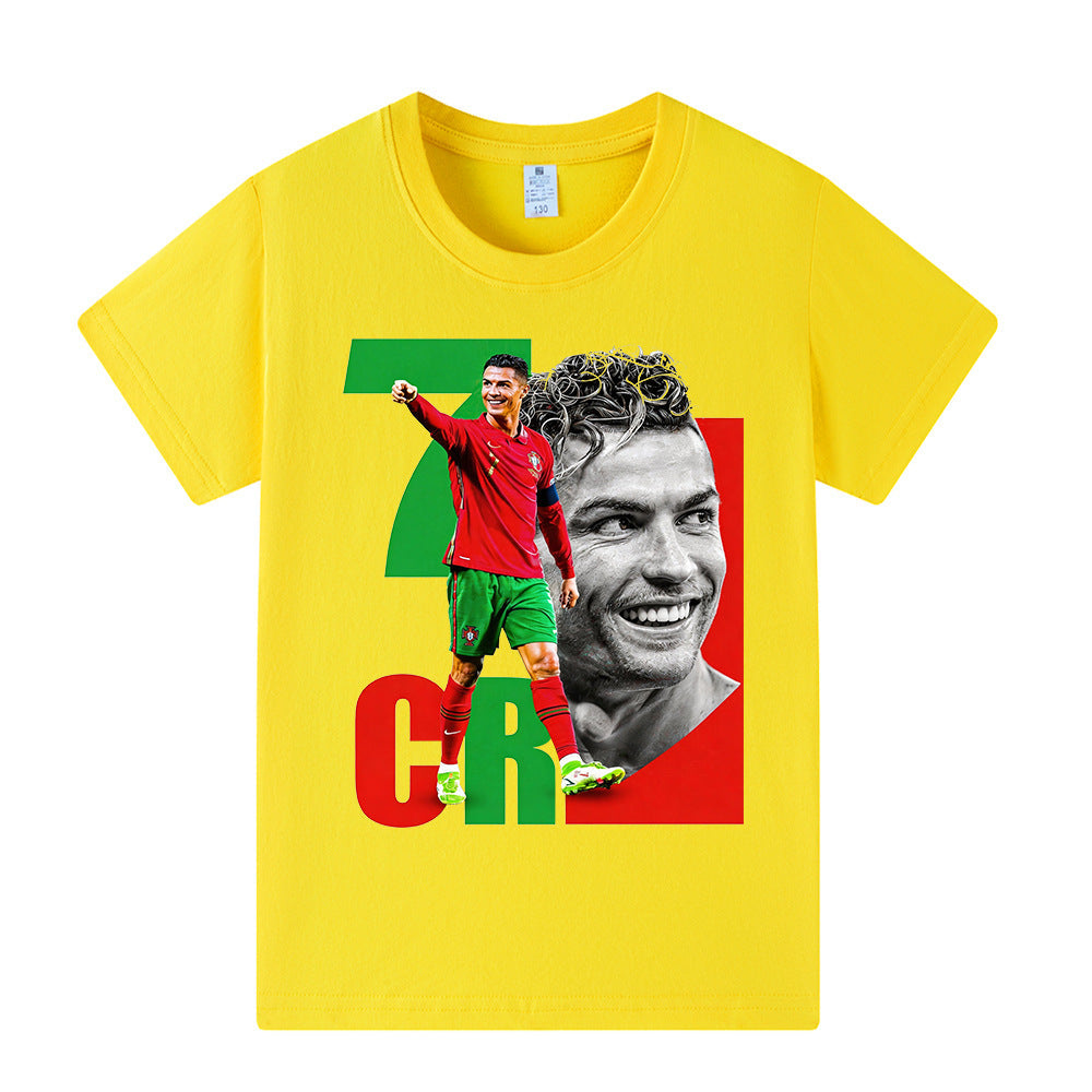 Cristiano Ronaldo Fotbolls T-shirt för Barn - Portugal Footballdinho