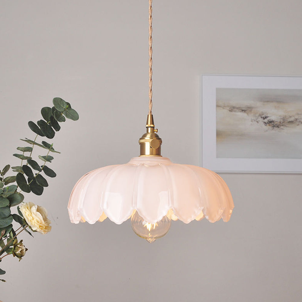 Pendellampa Vintage Glas Hängande Lampa Carvallo