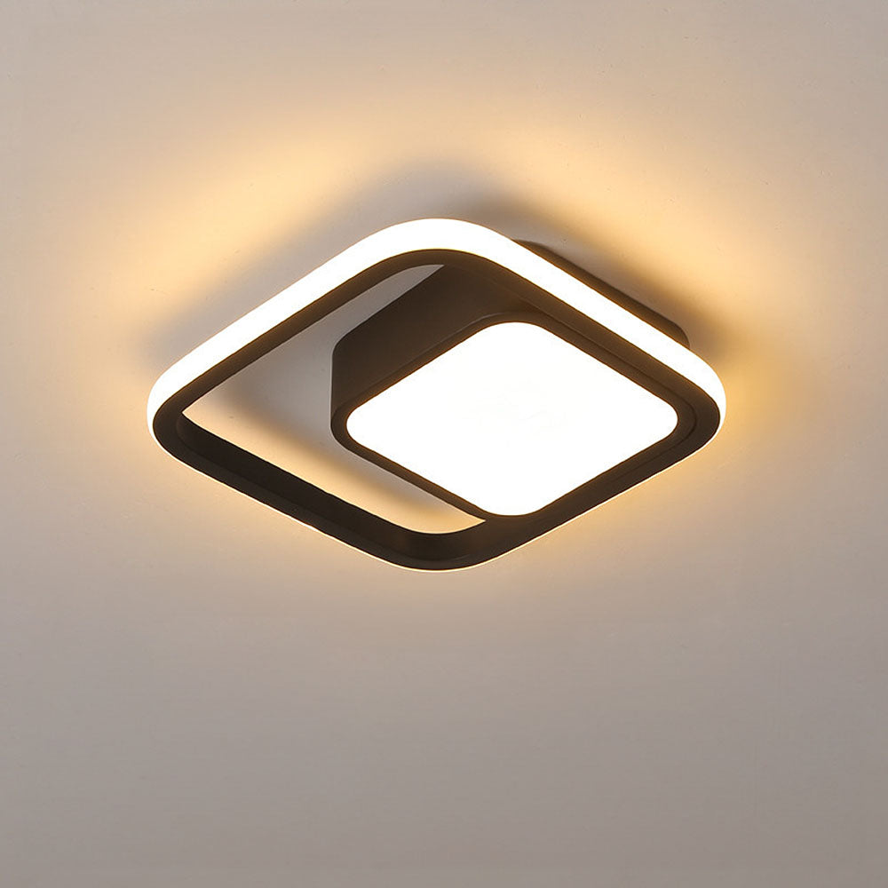 Dubbel Ring LED Taklampa | 10,6 tum Diameter | Sleek Minimalistisk Design | Modern Hem Accent | Brick by Brick Carvallo