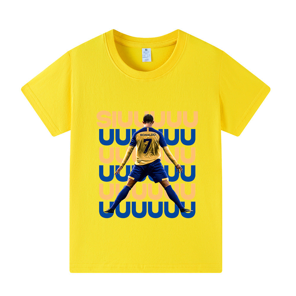 Ronaldo Fotbolls T-shirt för Barn - Siuuu Footballdinho