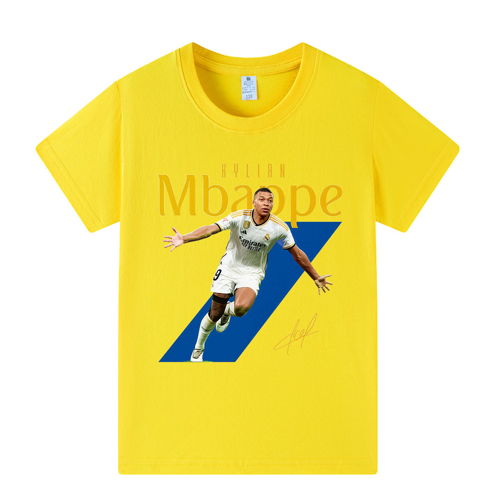 Kylian Mbappé Fotbolls T-shirt för Barn Footballdinho
