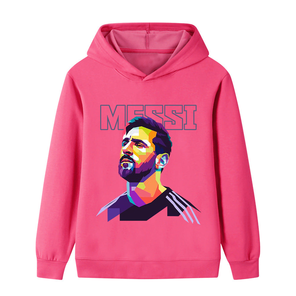 Messi Fotbolls Hoodie för Barn - Mjuk Footballdinho