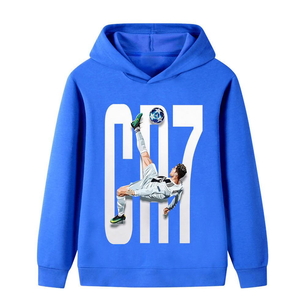 Ronaldo Fotbolls Hoodie för Barn - Style Footballdinho