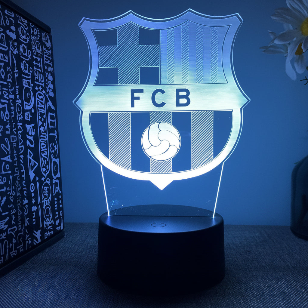 Fotboll 3D Illusion LED-Lampa - Nattlampa - USB-driven Footballdinho