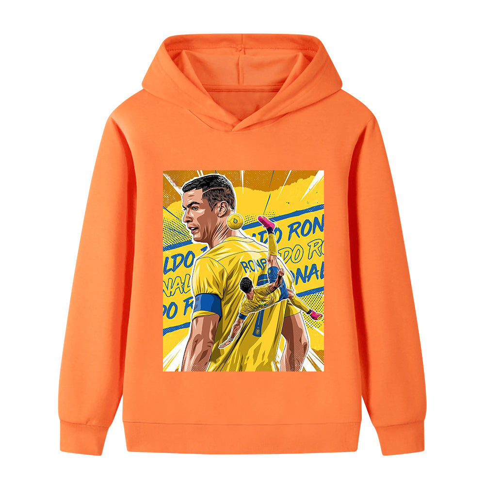Cristiano Ronaldo Fotbolls Hoodie för Barn - Al Nassr