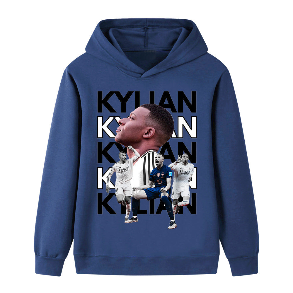 Kylian Mbappé Fotbolls Hoodie för Barn - Mbappe Footballdinho