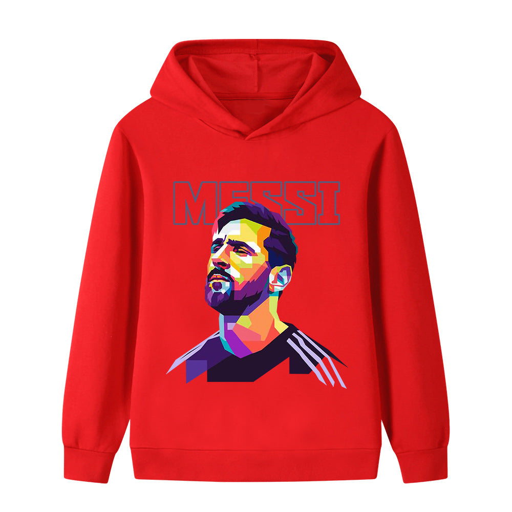 Messi Fotbolls Hoodie för Barn - Mjuk Footballdinho