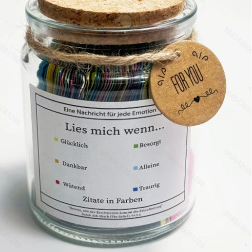 Handgjord 90-dagars bibelversglas Carvallo