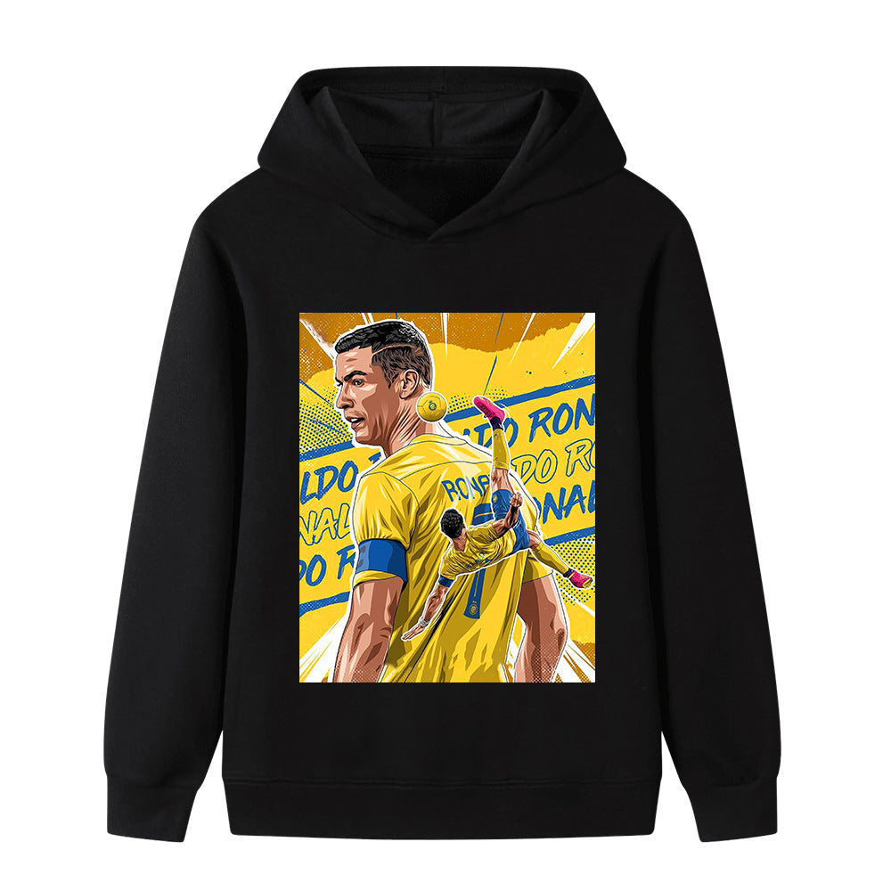 Cristiano Ronaldo Fotbolls Hoodie för Barn - Al Nassr