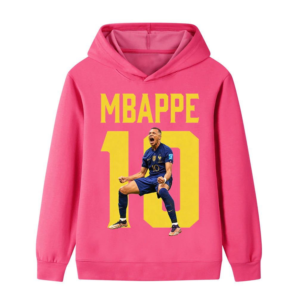 Mbappé Fotbolls Hoodie för Barn - Mbappe Footballdinho