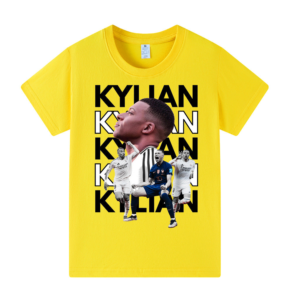 Kylian Mbappé Fotbolls T-shirt för Barn - Mbappe Footballdinho