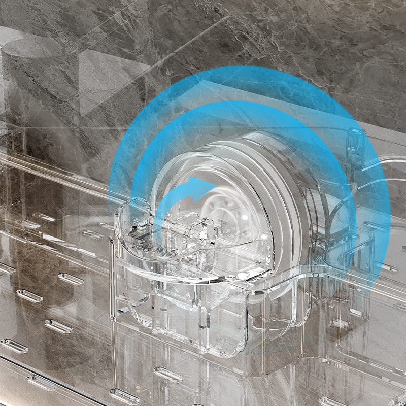 Fällbart badrums sugpropp hylla Carvallo