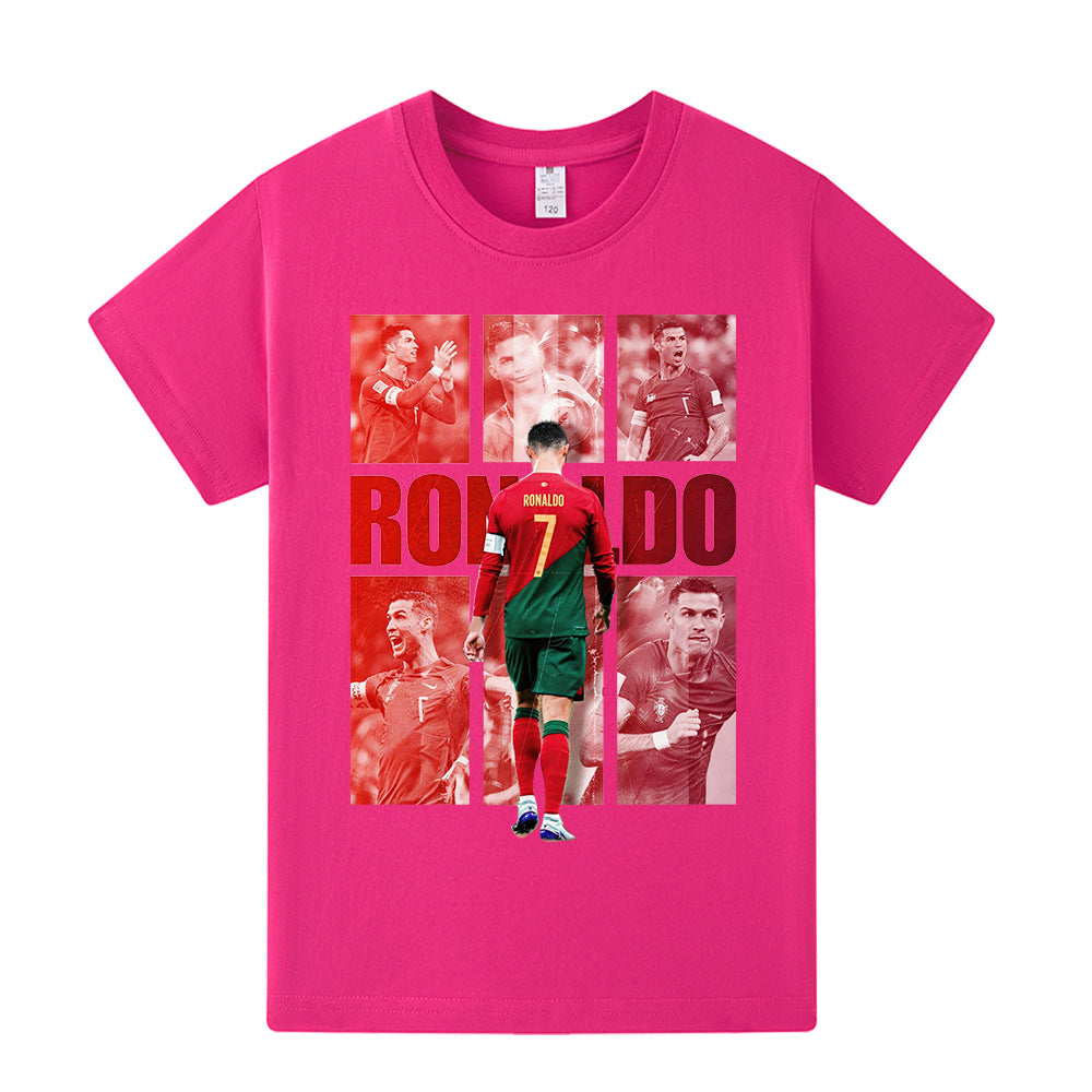 Ronaldo Fotbolls T-shirt för Barn - Portugal Footballdinho