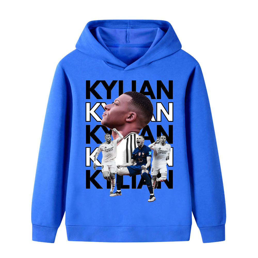 Kylian Mbappé Fotbolls Hoodie för Barn - Mbappe Footballdinho