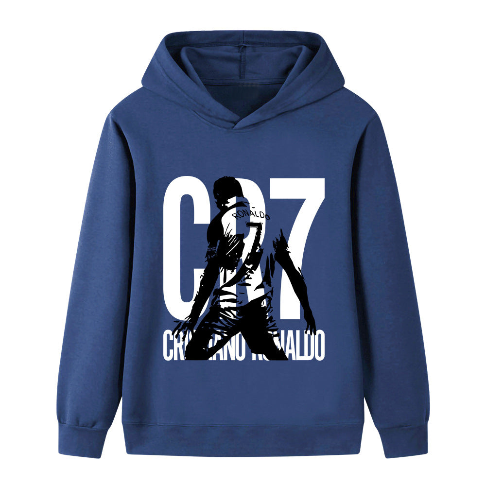 Cristiano Ronaldo Fotbolls Hoodie för Barn - Sportig Footballdinho