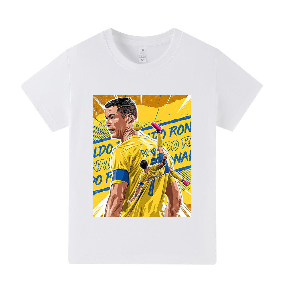 Cristiano Ronaldo Fotbolls T-shirt för Barn - Al Nassr Footballdinho