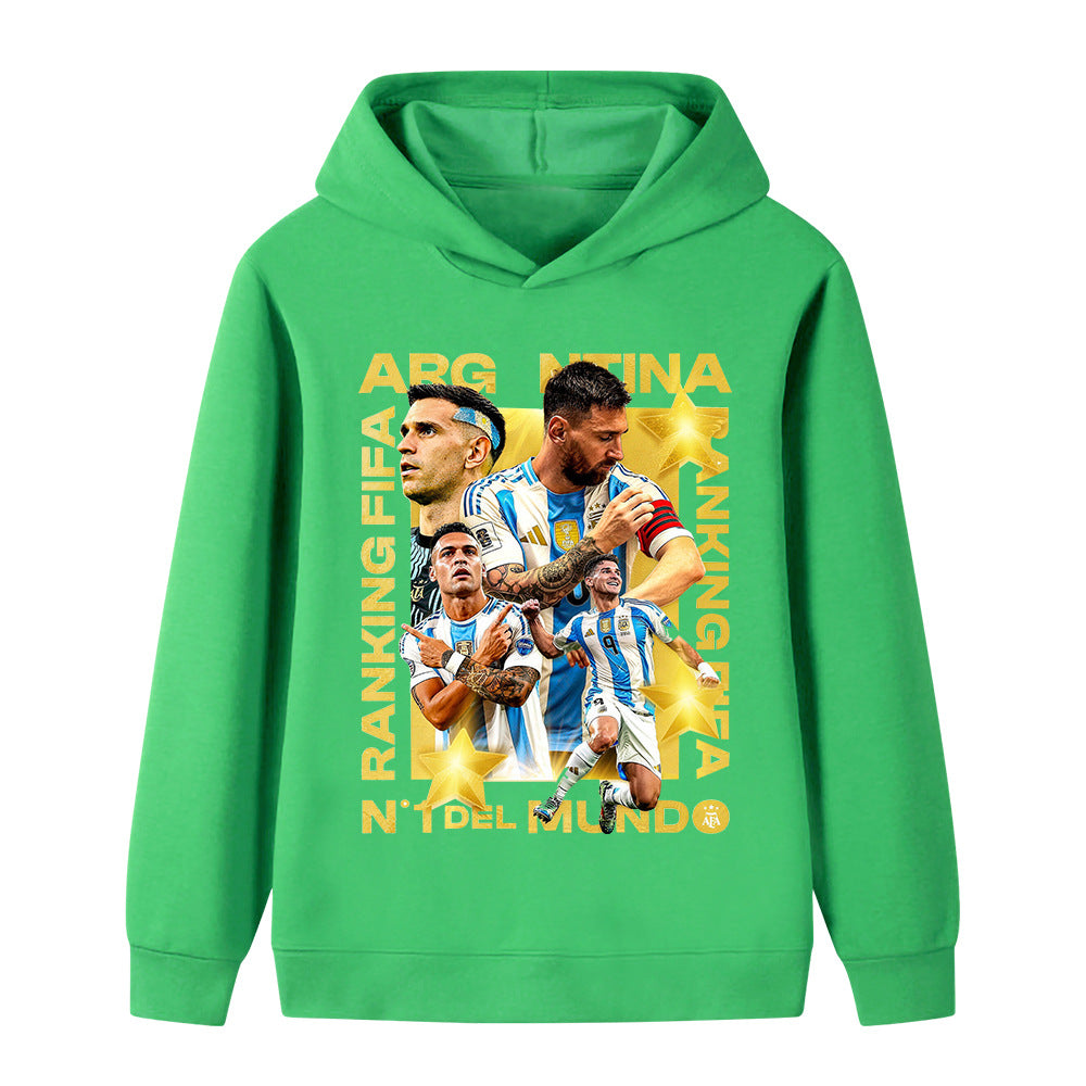 Lionel Messi Fotbolls Hoodie för Barn - Cool Design Footballdinho