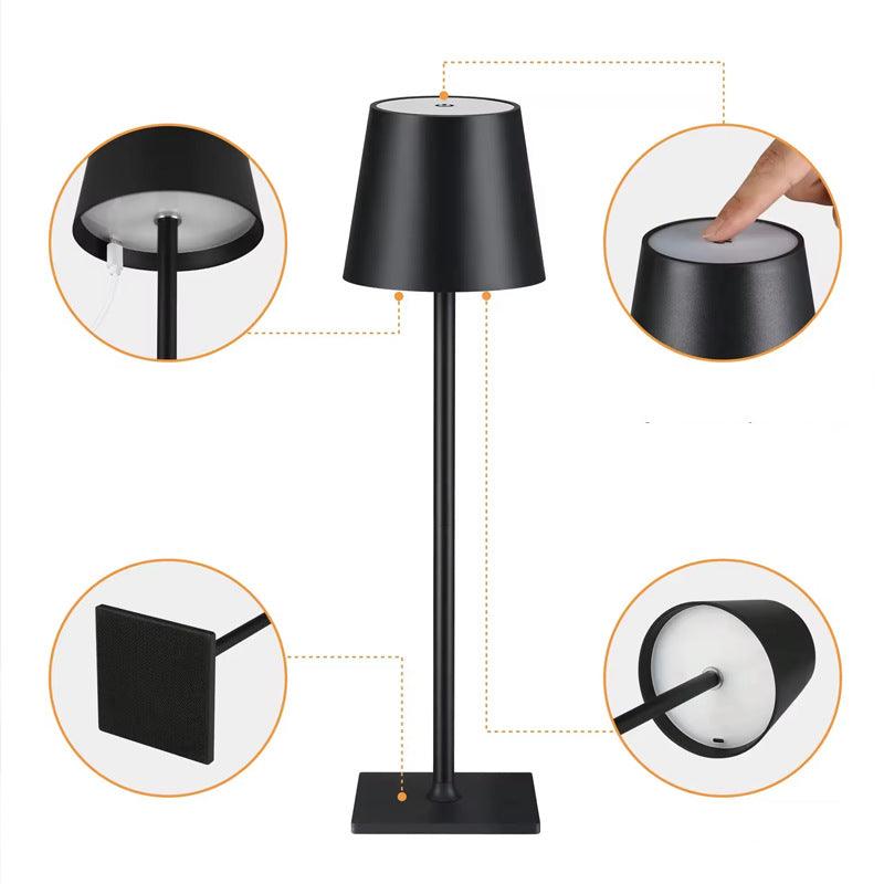 Elegant LED-bordslampa med batteri Carvallo