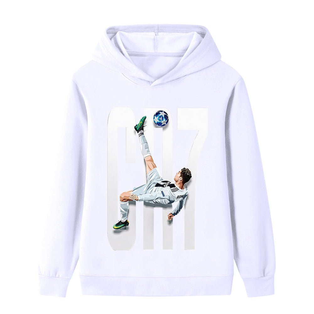 Ronaldo Fotbolls Hoodie för Barn - Style Footballdinho