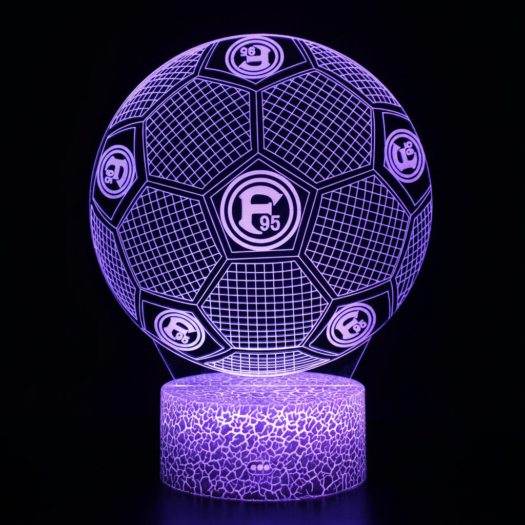 Fotboll 3D Illusion LED-Lampa - Nattlampa - Ball Footballdinho