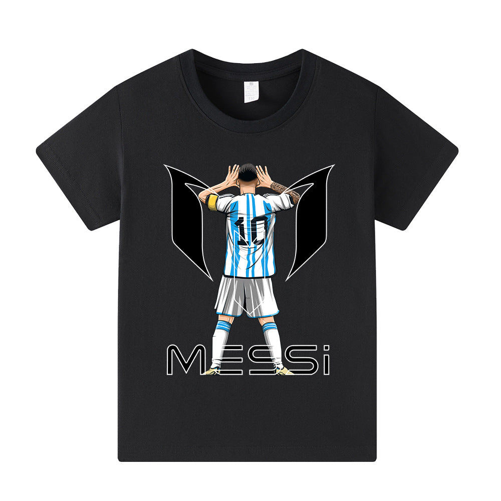 Lionel Messi Fotbolls T-shirt för Barn - Bekväm Footballdinho