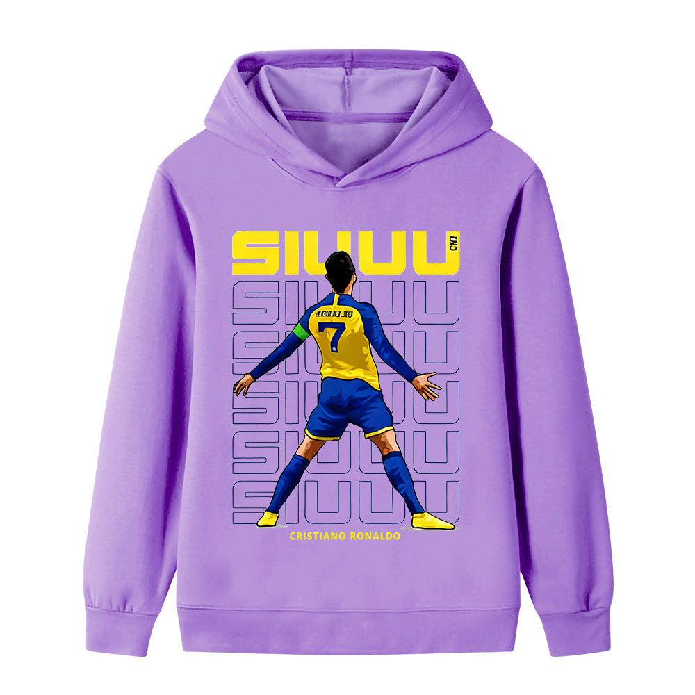 Ronaldo Fotbolls Hoodie för Barn - Cool Design Footballdinho