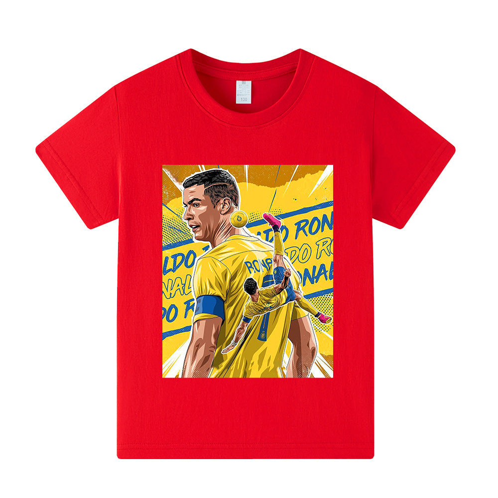 Cristiano Ronaldo Fotbolls T-shirt för Barn - Al Nassr Footballdinho