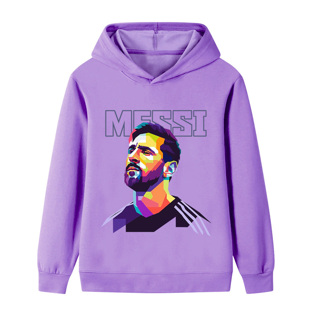 Messi Fotbolls Hoodie för Barn - Mjuk Footballdinho