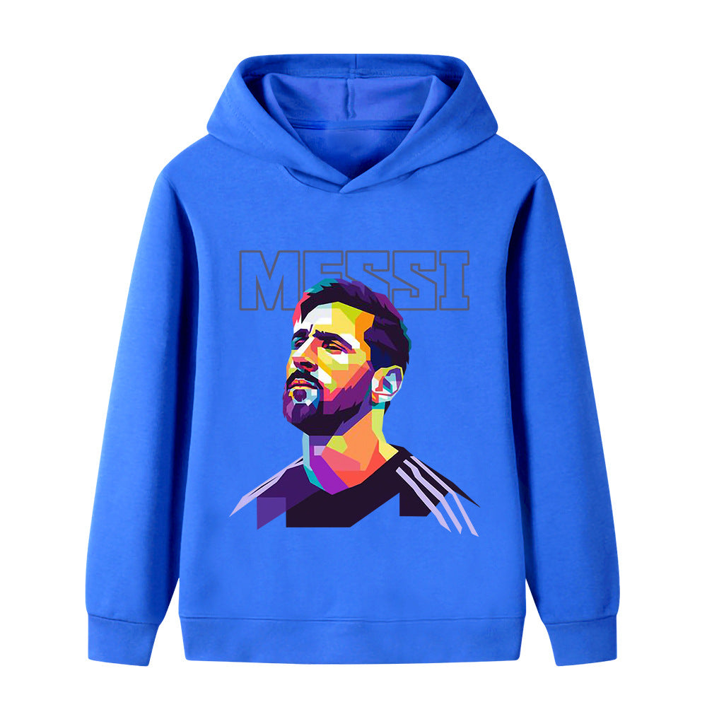 Messi Fotbolls Hoodie för Barn - Mjuk Footballdinho