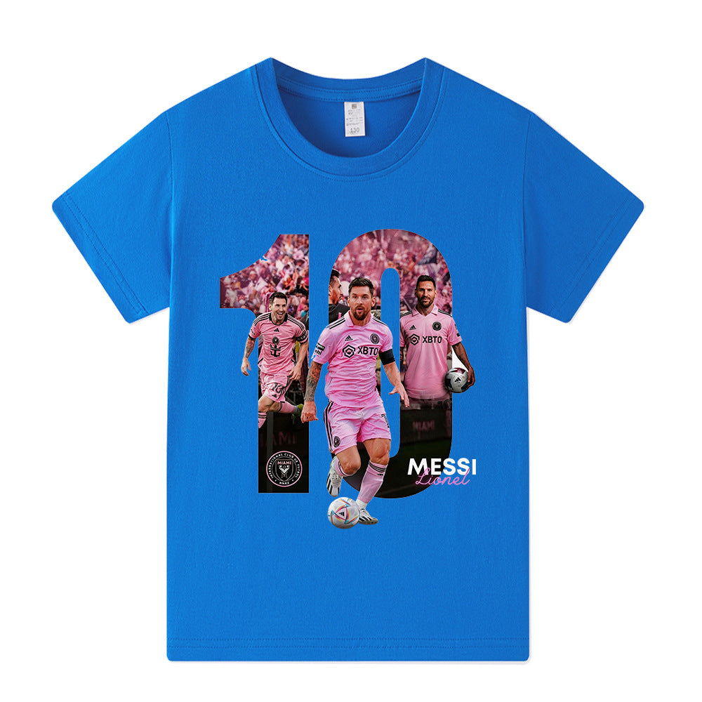 Lionel Messi Fotbolls T-shirt för Barn - Miami Footballdinho