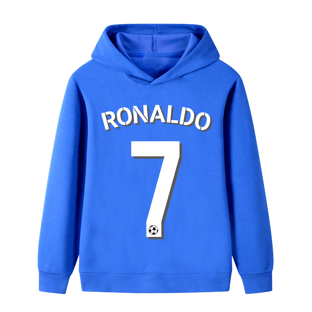 Ronaldo Fotbolls Hoodie för Barn - Sportig Footballdinho