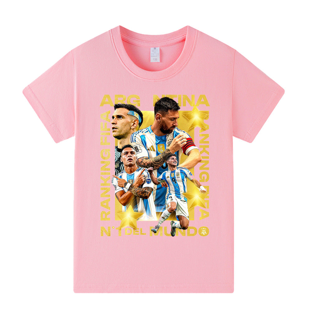 Lionel Messi Fotbolls T-shirt för Barn - Sportig Footballdinho