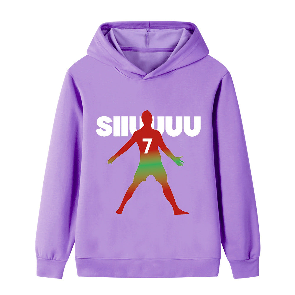 Ronaldo Fotbolls Hoodie för Barn - Mjuk Footballdinho