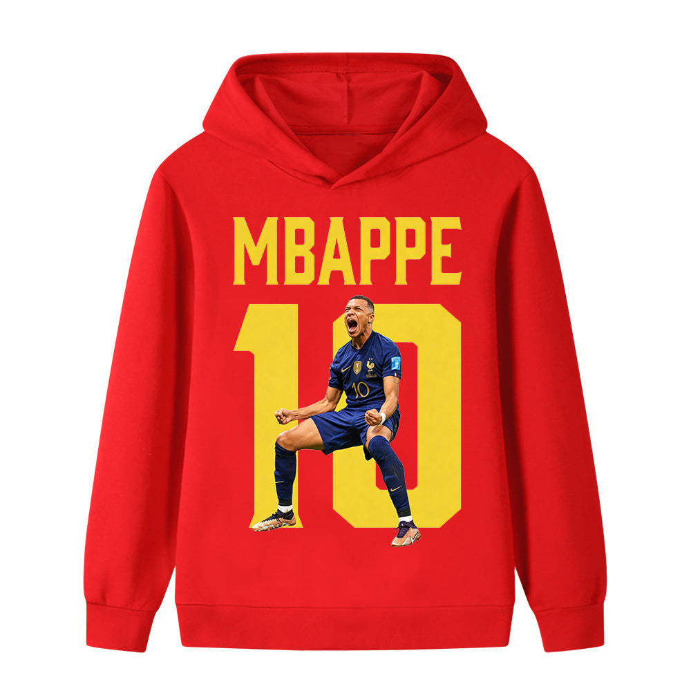 Mbappé Fotbolls Hoodie för Barn - Mbappe Footballdinho