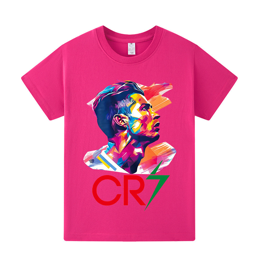 Cristiano Ronaldo Fotbolls T-shirt för Barn - Bekväm Footballdinho