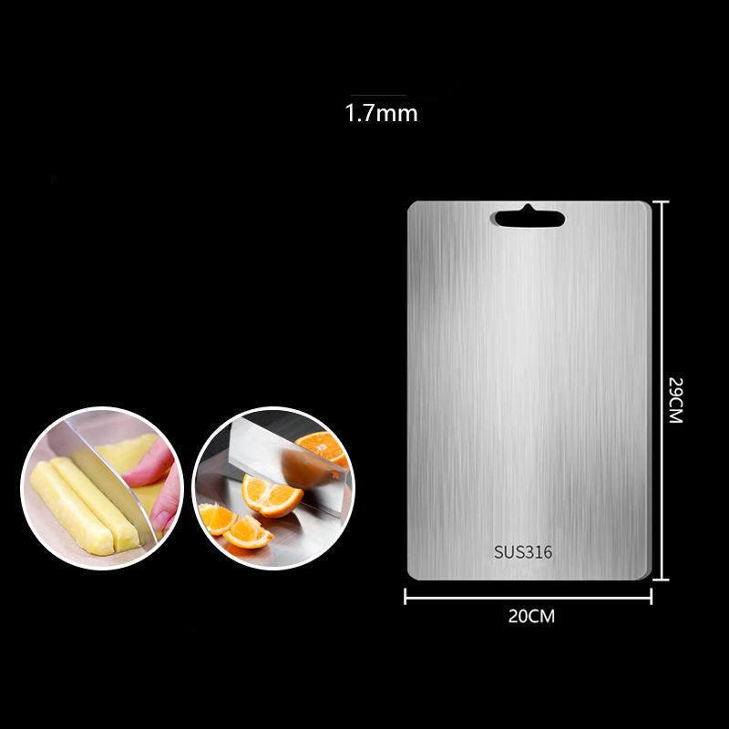 TitanPro – Högkvalitativ skärbräda i tyskt rostfritt stål 304 Carvallo