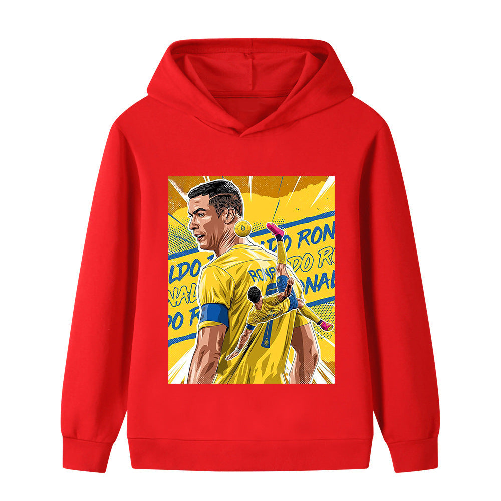 Cristiano Ronaldo Fotbolls Hoodie för Barn - Al Nassr