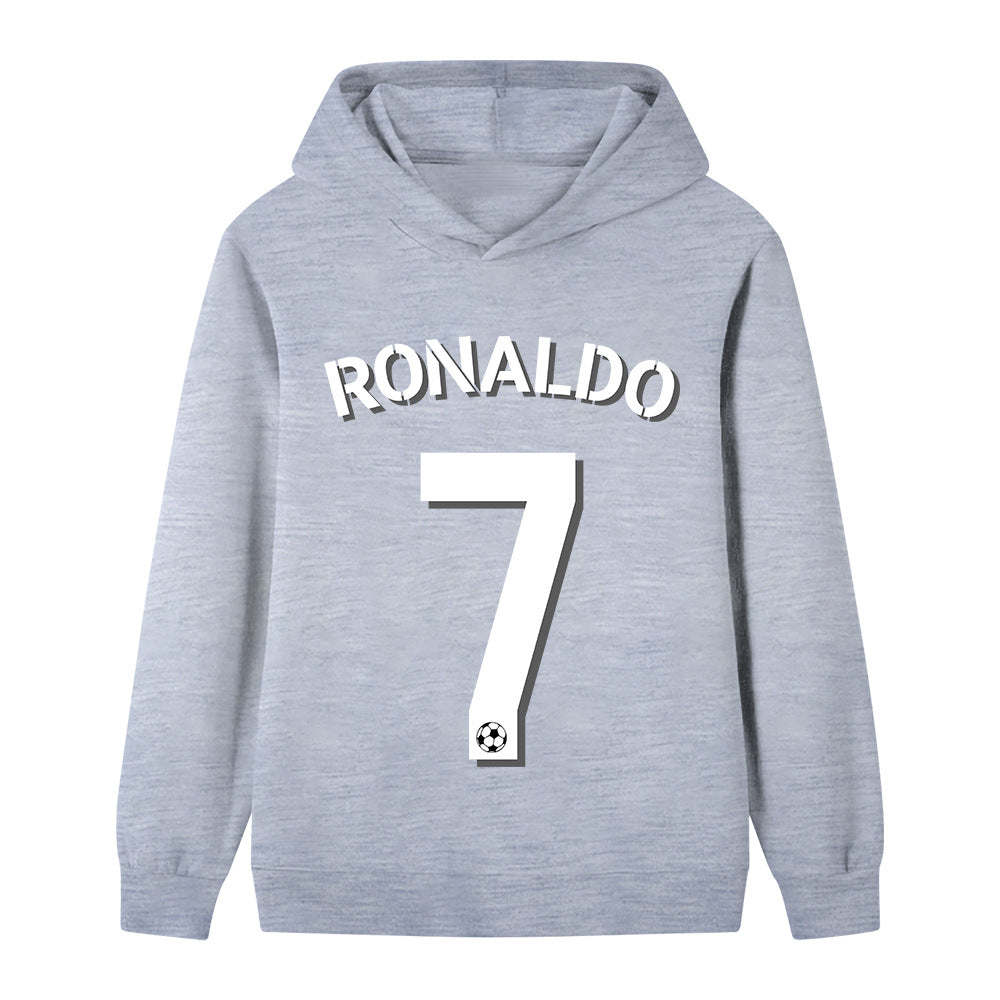 Ronaldo Fotbolls Hoodie för Barn - Sportig Footballdinho