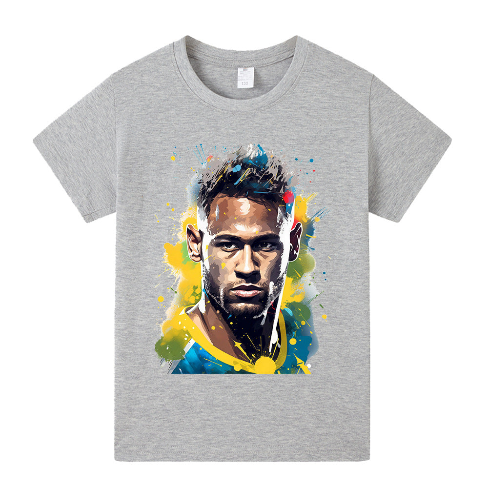 Neymar Fotbolls T-shirt för Barn Footballdinho
