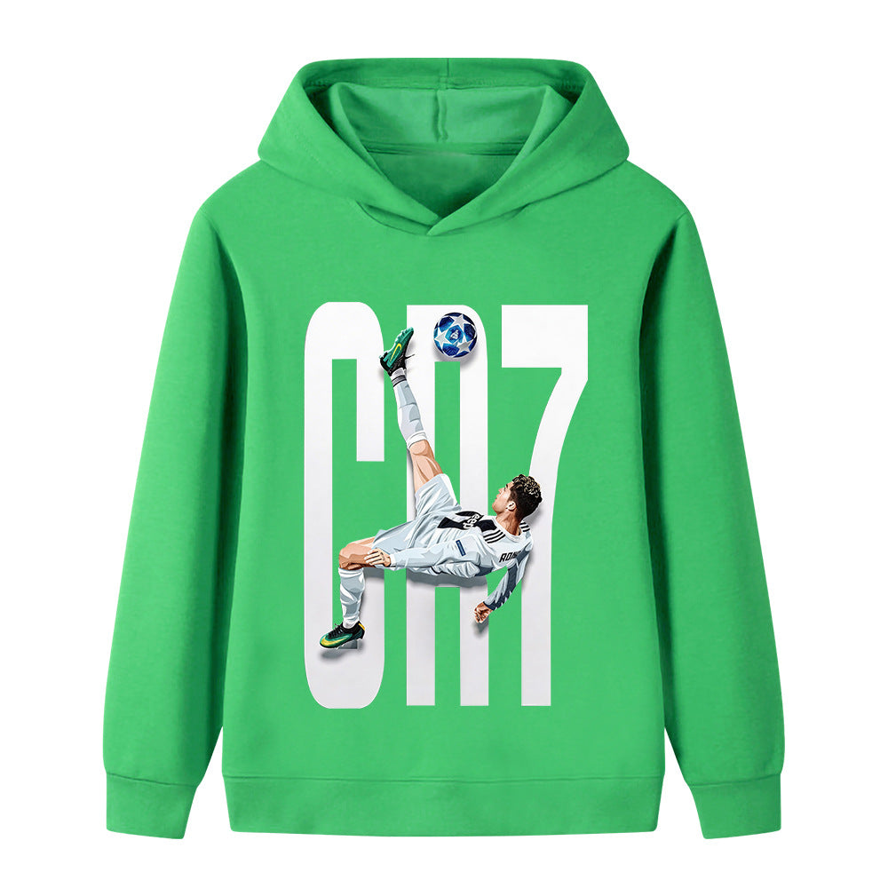 Ronaldo Fotbolls Hoodie för Barn - Style Footballdinho