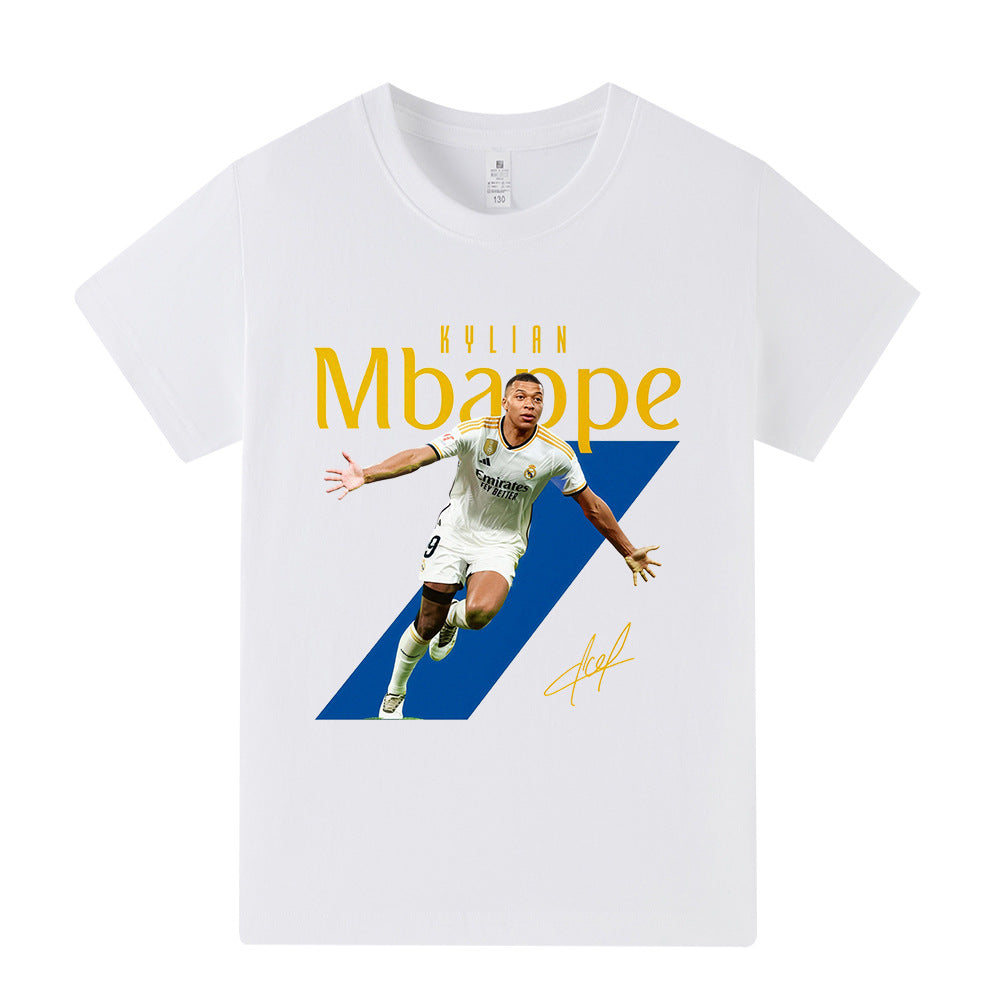 Kylian Mbappé Fotbolls T-shirt för Barn Footballdinho